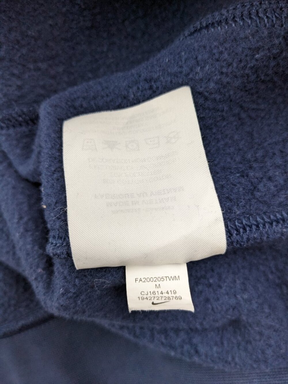 2020 Barstool Sports x Nike Sweatshirt Dave Portnoy Fleece Blue Mens Medium - Picture 5 of 10